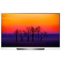 سلاسل تلفزيون OLED مقاس 65 بوصة E8 من LG تصميم صورة على زجاج، تلفزيون 4K HDR الذكي، تلفزيون w/ThinQ AI2
