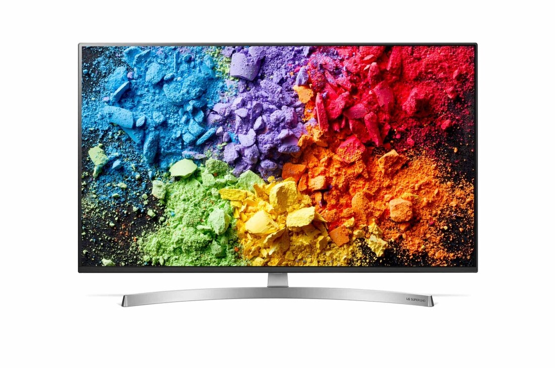 LG سلاسل تلفزيون NanoCell مقاس 55 بوصة SK8500 من LG شاشة NanoCell، تلفزيون 4K HDR LED الذكي w/ThinQ AI, 55SK8500PVA