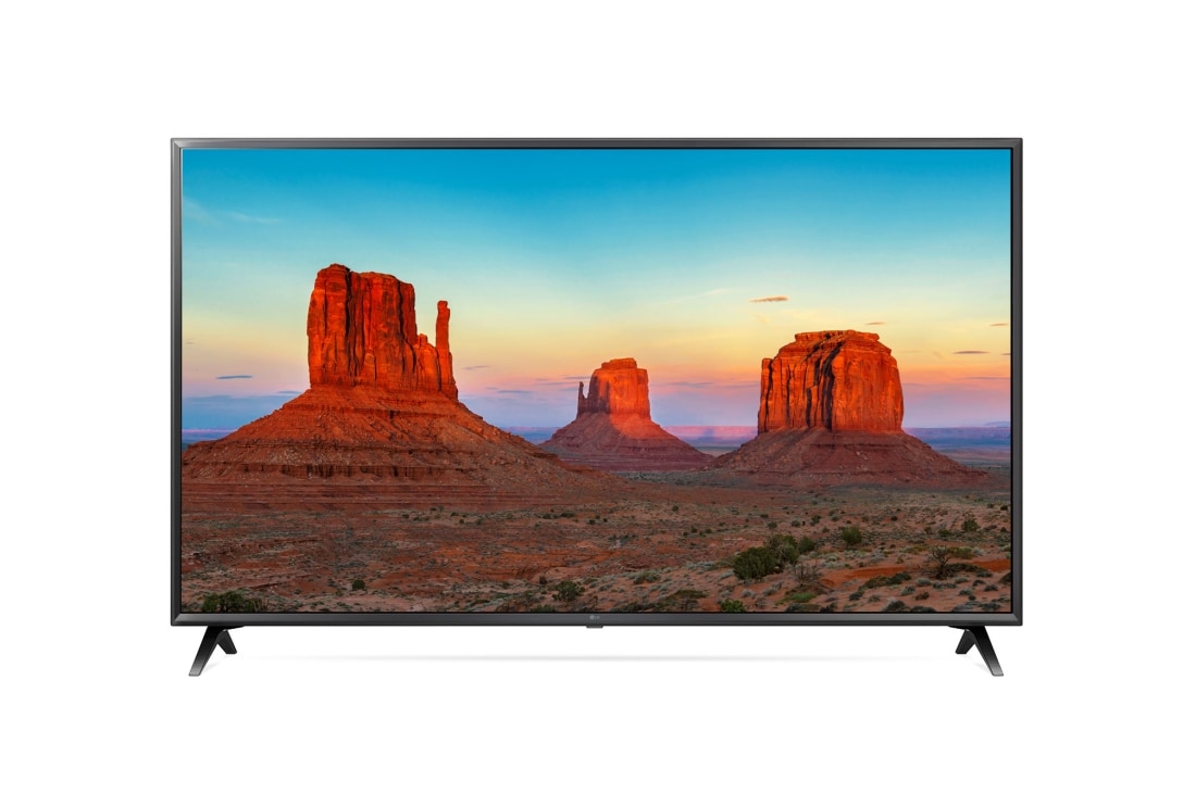 LG سلاسل تلفزيون UHD مقاس 50 بوصة UK6300 من LG شاشة 4K، تلفزيون 4K HDR LED الذكي، w/ThinQ AI, 50UK6300PVB