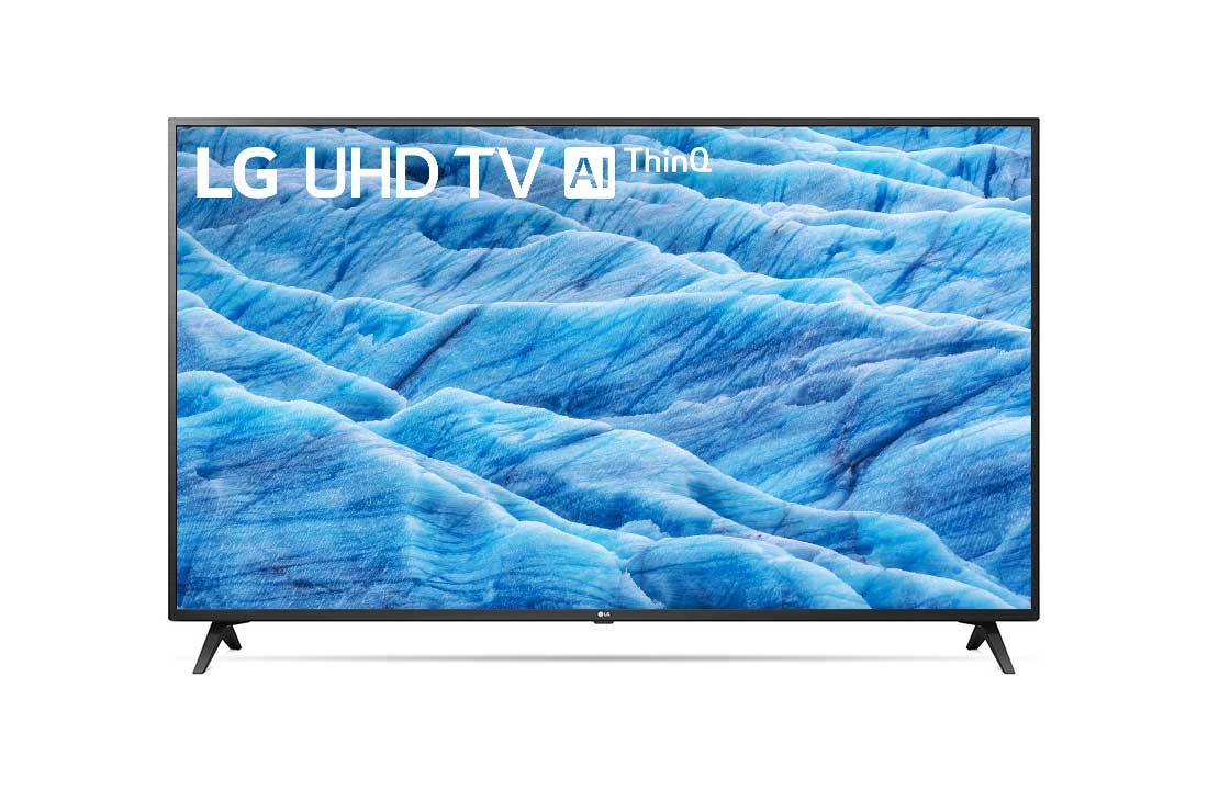 LG تلفزيون UHD مقاس 55 بوصة من مجموعة UK7340، تلفزيون 4K HDR LED الذكي، w/ThinQ AI, 55UM7340PVA
