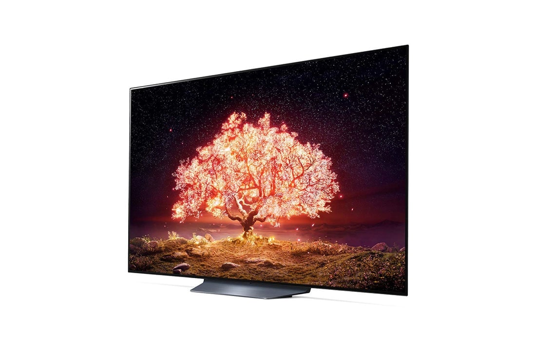 LG تلفزيون OLED ‎65‎ بوصة بمعالج α7 الذكي, رؤية جانبية بزاوية 45 درجة مع صورة بينية, OLED65B1PVA, thumbnail 5