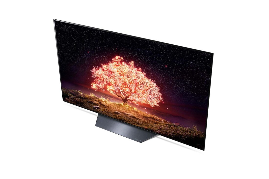 LG تلفزيون ال جي OLED مقاس 77 بوصة من مجموععة B1 مع 4K HDR ونظام التشغيل webOS22 ومزودة بتقنية ThinQ AI., Perspective View, OLED77B1PVA, thumbnail 10