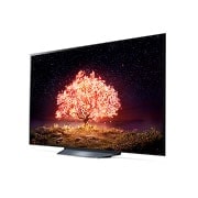 LG تلفزيون ال جي OLED مقاس 77 بوصة من مجموععة B1 مع 4K HDR ونظام التشغيل webOS22 ومزودة بتقنية ThinQ AI., رؤية جانبية بزاوية 45 درجة مع صورة بينية, OLED77B1PVA, thumbnail 5