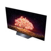 LG تلفزيون ال جي OLED مقاس 77 بوصة من مجموععة B1 مع 4K HDR ونظام التشغيل webOS22 ومزودة بتقنية ThinQ AI., Perspective View, OLED77B1PVA, thumbnail 10