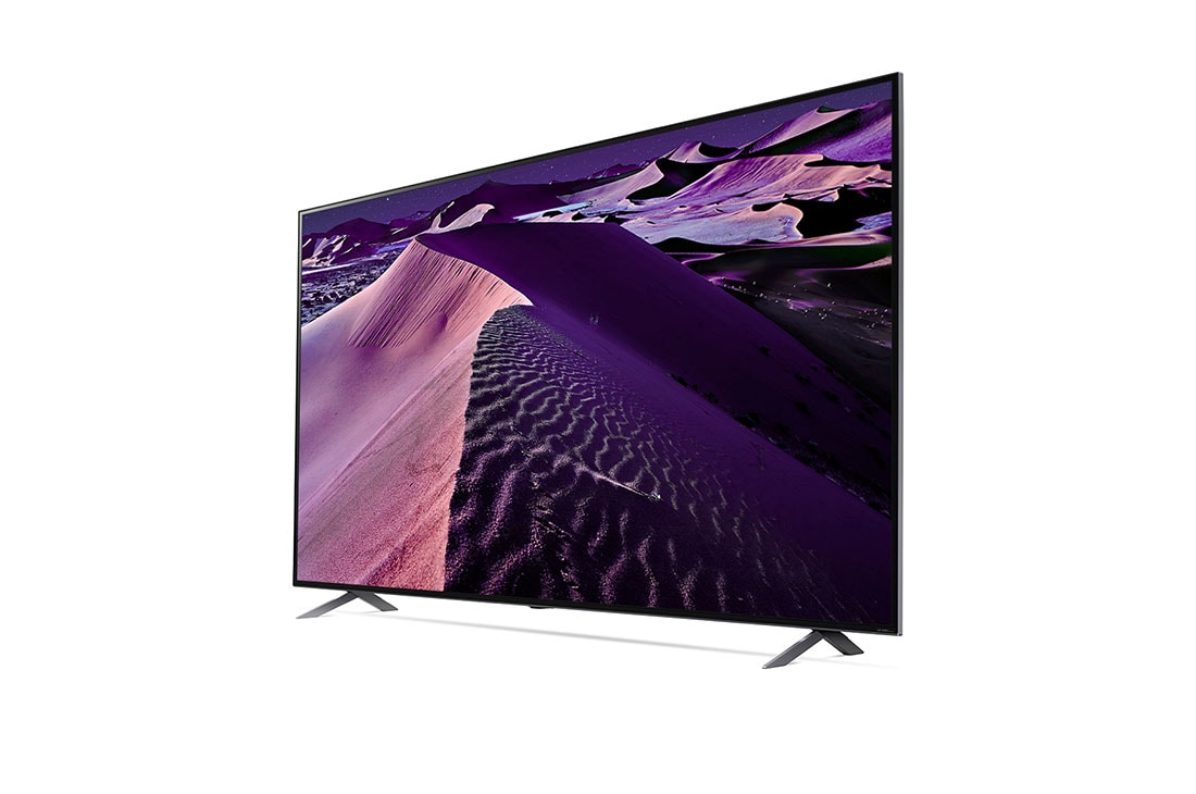LG تلفزيون ال جي QNED مقاس 75 بوصة من سلسلة QNED مع 4K HDR مع تكنولوجيا ThinQ AI. , مظهر جانبي + 45 درجة مع ملء الصورة, 75QNED856QA, thumbnail 3