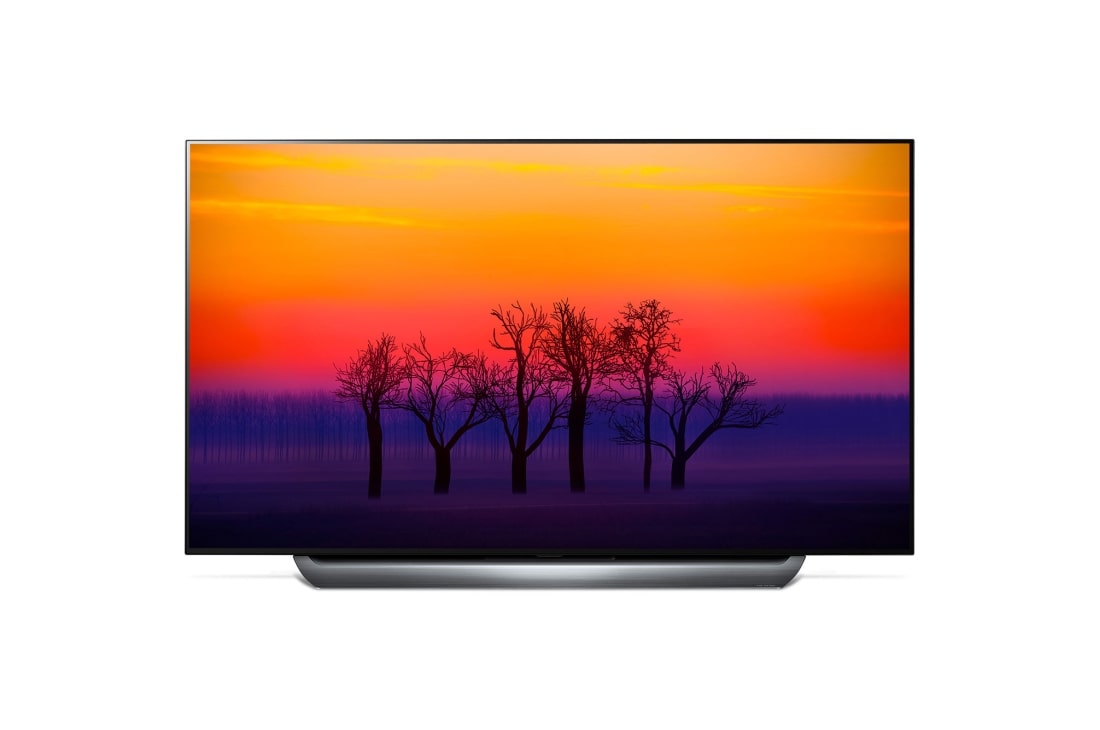 LG سلاسل تلفزيون OLED مقاس 77 بوصة C8 من LG تصميم الشاشة السينمائية الرائعة، تلفزيون 4K HDR الذكي w/ThinQ AI, OLED77C8PVA