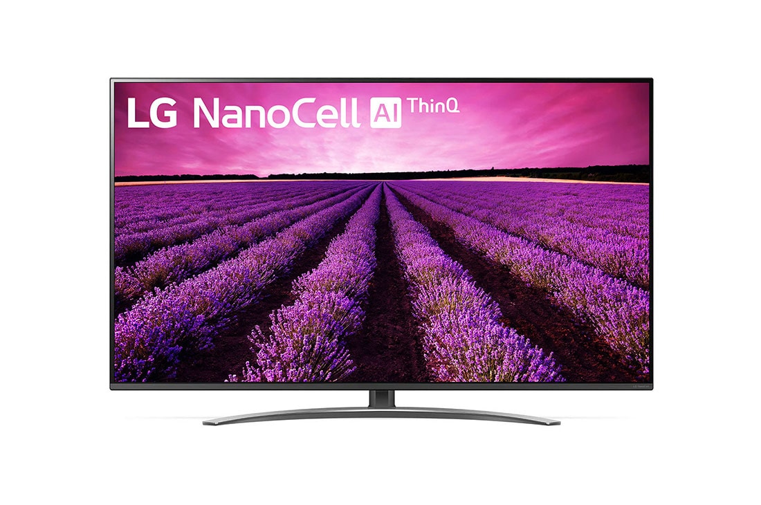 LG تلفزيون NanoCell مقاس 49 بوصة من مجموعة SM8100 من LG شاشة NanoCell, تلفزيون 4K HDR LEDالذكي w/ThinQ AI, 49SM8100PVA