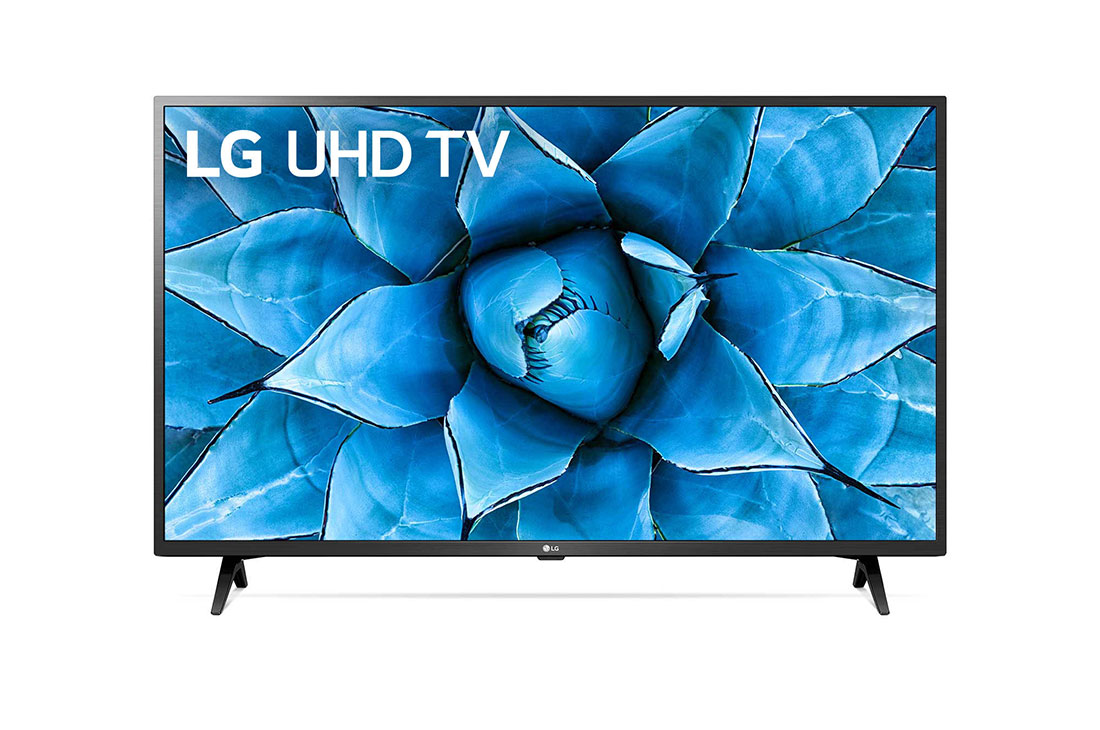 LG تلفزيون إل جي 4 كي فائق الدقة 43 بوصة، موديل UN73، فور كي ونطاق ديناميكي فعال HDR ونظام تشغيل WebOS الذكي مع تقنية الذكاء الاصطناعي AI ThinQ  , 43UN7340PVC