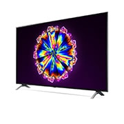 LG تلفزيون إل جي نانوسيل، 55 بوصة، موديل NANO90، التصميم شاشة سينمائية 4k، نظام ديناميكي فعال  WebOS HDR ذكي مع تقنية الذكاء الاصطناعي ThinQ Al، وخفض شدة الإضاءة الموضعية, 55NANO90VNA, thumbnail 3