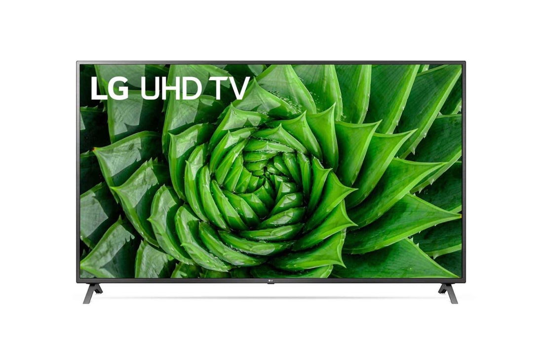 LG تلفزيون إل جي 4 كي UHD فائق الدقة، 82 بوصة موديل UN80، نطاق ديناميكي فعال WebSO 4k HDR الذكي مع تقنية الذكاء الاصطناعي ThinQ Al   , 82UN8080PVA