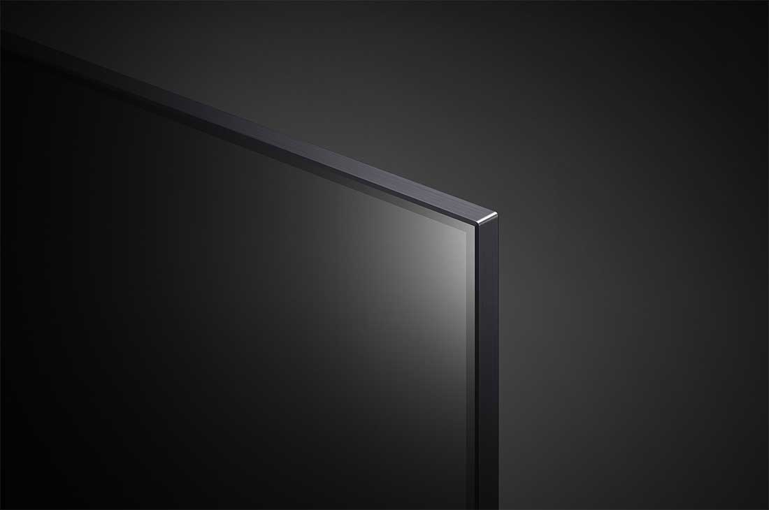 LG تلفزيون NanoCell 55 بوصة من مجموعة NANO90، بتصميم الشاشة السينمائية 4K بتقنية HDR ومنصة WebOS الذكية مع تقنية ThinQ AI, رؤية مقربة للوحة, 55NANO90VPA, thumbnail 8