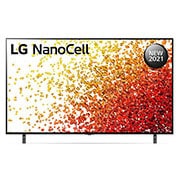 LG تلفزيون NanoCell 55 بوصة من مجموعة NANO90، بتصميم الشاشة السينمائية 4K بتقنية HDR ومنصة WebOS الذكية مع تقنية ThinQ AI, منظر أمامي لتلفزيون NanoCell من إل جي, 55NANO90VPA, thumbnail 1