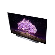 LG تلفزيون OLED مقاس 65 بوصة من مجموعة C1، بتصميم الشاشة السينمائية 4K وتقنية HDR السينمائية ومنصة WebOS الذكية وميزة تعتيم البكسل ThinQ AI, مظهر عن قرب يوضح باب ميني واش, OLED65C1PVB, thumbnail 10