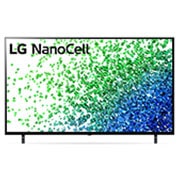 LG نلفزيون ال جي NanoCell مقاس 50 بوصة بدقة 4K, منظر أمامي لتلفزيون NanoCell من إل جي, 50NANO816PA, thumbnail 1