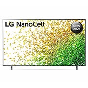 LG تلفزيون NanoCell مقاس 75 بوصة من مجموعة NANO85، بتصميم الشاشة السينمائية 4K وتقنية HDR النشطة ومنصة WebOS الذكية وميزة التعتيم الموضعي مع تقنية ThinQ AI, منظر أمامي لتلفزيون NanoCell من إل جي, 75NANO85VPA, thumbnail 1