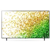 LG تلفزيون NanoCell مقاس 75 بوصة من مجموعة NANO85، بتصميم الشاشة السينمائية 4K وتقنية HDR النشطة ومنصة WebOS الذكية وميزة التعتيم الموضعي مع تقنية ThinQ AI, رؤية أمامية مع صورة بينية, 75NANO85VPA, thumbnail 4