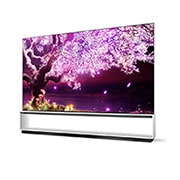 LG تلفزيون OLED 88 بوصة من مجموعة Z1 من إل جي، تصميم المعرض بتقنية HDR السينمائية ومنصة WebOS الذكية وتقنية ThinQ AI, مظهر جانبي - 15 درجة, OLED88Z1PVA, thumbnail 4