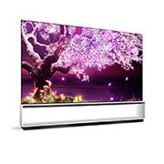 LG تلفزيون OLED 88 بوصة من مجموعة Z1 من إل جي، تصميم المعرض بتقنية HDR السينمائية ومنصة WebOS الذكية وتقنية ThinQ AI, مظهر جانبي 15 درجة, OLED88Z1PVA, thumbnail 8