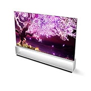 LG تلفزيون OLED 88 بوصة من مجموعة Z1 من إل جي، تصميم المعرض بتقنية HDR السينمائية ومنصة WebOS الذكية وتقنية ThinQ AI, منظر لزاوية الجانب العلوي, OLED88Z1PVA, thumbnail 10