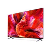 LG سلاسل تلفزيون QNED 75 بوصة QNED95، تصميم شاشة سينمائية 8K بتقنية HDR السينمائية ومنصة WebOS الذكية وميزة تقنية ThinQ AI Mini LED, مظهر جانبي + 30 درجة مع ملء الصورة, 75QNED95VPA, thumbnail 5