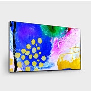 LG تلفزيون LG OLED evo بحجم 77 بوصة من السلسلة G2 بتصميم شاشة Gallery بدقة وضوح 4K بتقنية Cinema HDR ويعمل بنظام التشغيل webOS22 مع تقنية الذكاء الاصطناعي ThinQ وتقنية تعتيم البكسل, مظهر يوضح شاشة عرض واسعة, OLED77G26LA, thumbnail 5