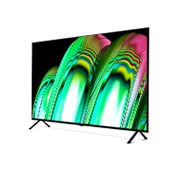 LG تلفزيون ال جي OLED مقاس 65 بوصة من مجموععة A2 مع 4K HDR ونظام التشغيل webOS22 ومزودة بتقنية ThinQ AI., منظر يوضح شاشة العرض الواسعة, OLED65A26LA, thumbnail 3