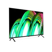 LG تلفزيون ال جي OLED مقاس 65 بوصة من مجموععة A2 مع 4K HDR ونظام التشغيل webOS22 ومزودة بتقنية ThinQ AI., منظر جانبي بزاوية طفيفة, OLED65A26LA, thumbnail 5