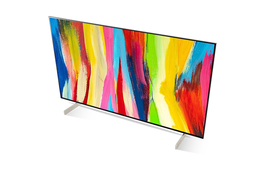 LG تلفزيون OLED evo ‎42‎ بوصة بمعالج α9, مظهر بزاوية من الجانب العلوي, OLED42C26LB, thumbnail 9