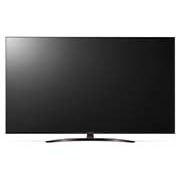 LG تلفزيون فائق الوضوح (UHD) من إل جي بدقة 4K مقاس 65 بوصة من سلسلة UQ9100، مع HDR (النطاق الديناميكي العالي) النشط 4K، لتصميمات شاشة السينما، تقنية AI ThinQ للتلفزيون الذكي بنظام التشغيل WebOS, منظر أمامي مع صورة بملء الشاشة, 65UQ91006LC, thumbnail 2
