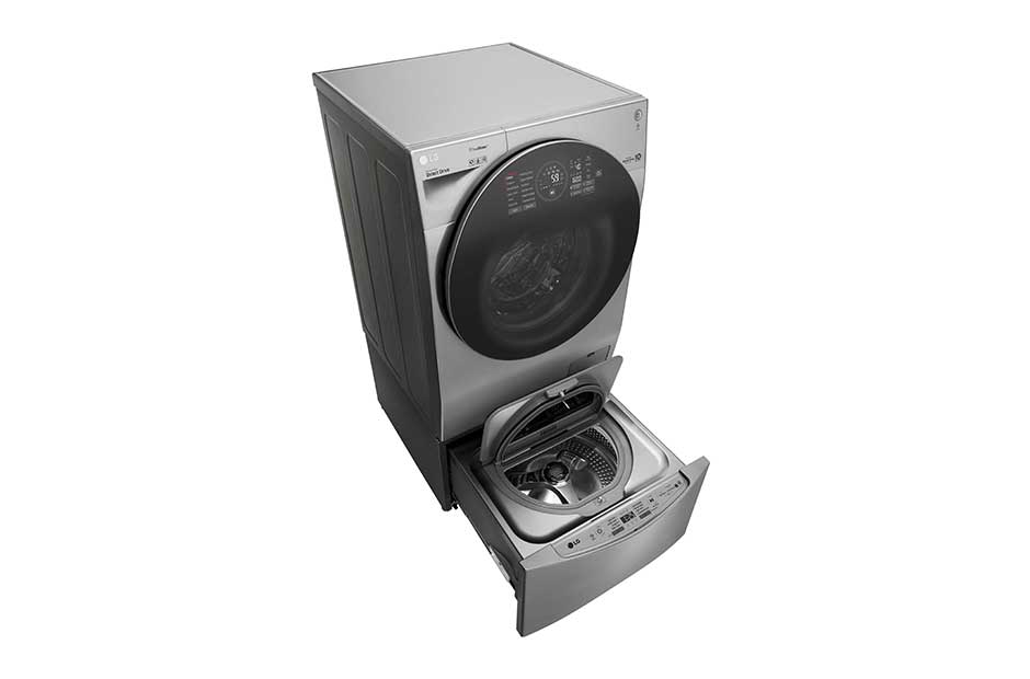 LG  إل جي ™TWINWash ، غسالة12كغم، محرك الدفع المباشر 6 حركات، تقنية ™TrueSteam، تقنية ThinQ, FH4G1JCSP6_F8K5XNK4, thumbnail 6