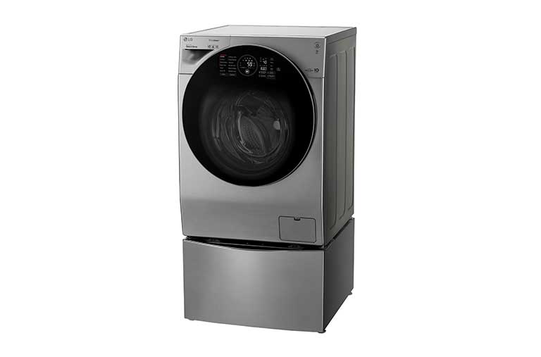 LG  إل جي ™TWINWash ، غسالة12كغم، محرك الدفع المباشر 6 حركات، تقنية ™TrueSteam، تقنية ThinQ, FH4G1JCSP6_F8K5XNK4, thumbnail 2