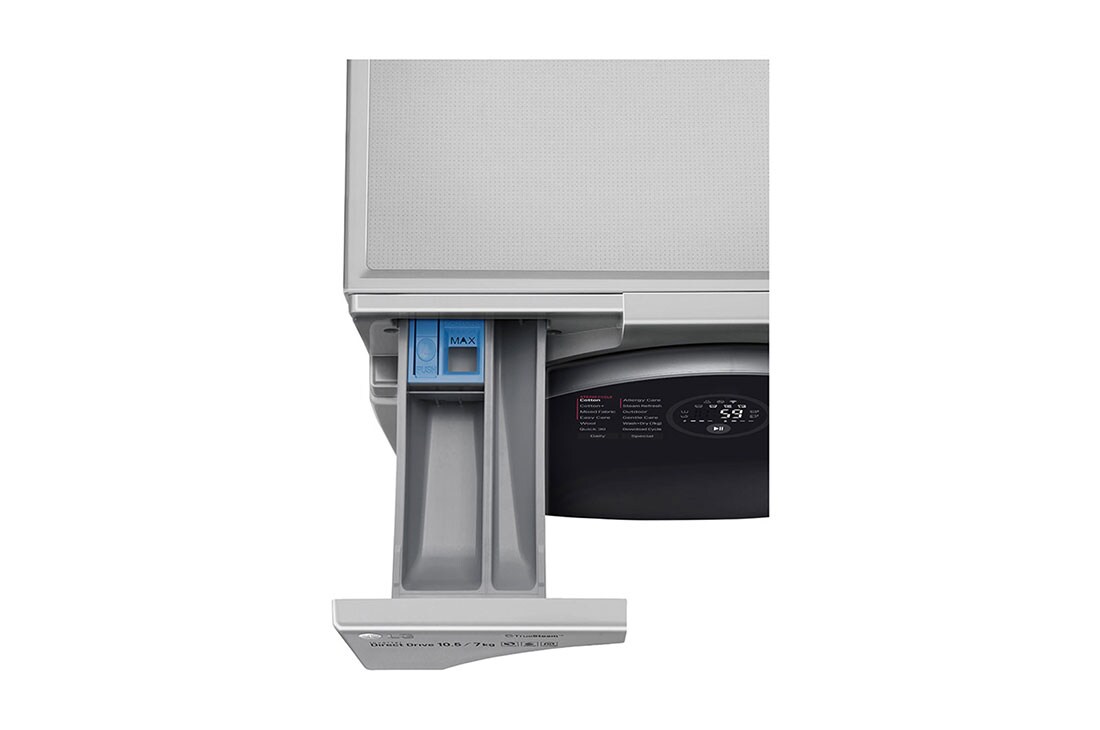 LG  غسالة ومجففة، 7/10 كجم، محرك الدفع المباشر 6 حركات، إمكانية إضافة قطع الغسيل، TrueSteam™، ThinQ, FH4G1JCHP6N, thumbnail 6