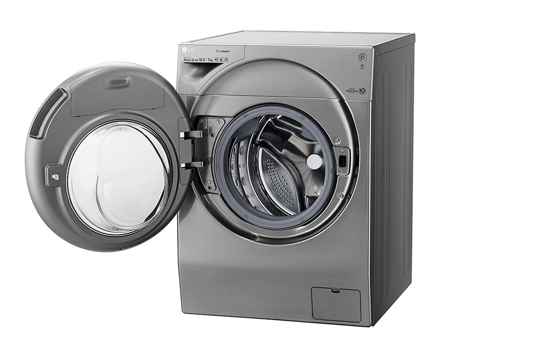 LG  غسالة ومجففة، 7/10 كجم، محرك الدفع المباشر 6 حركات، إمكانية إضافة قطع الغسيل، TrueSteam™، ThinQ, FH4G1JCHP6N, thumbnail 12