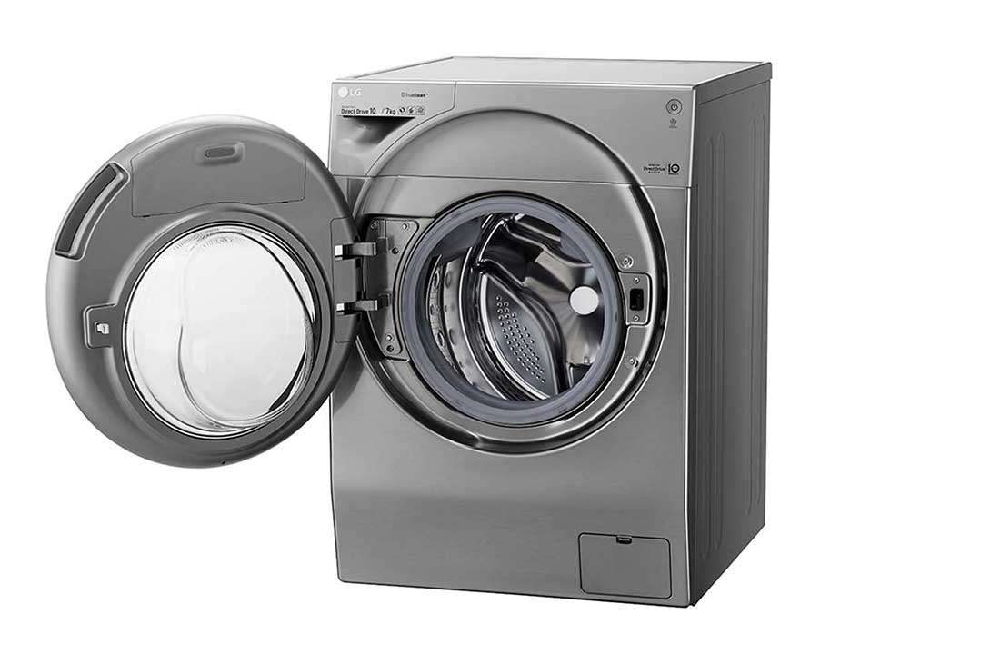 LG  غسالة ومجففة، 7/10 كجم، محرك الدفع المباشر 6 حركات، إمكانية إضافة قطع الغسيل، TrueSteam™، ThinQ, FH4G1JCHP6N, thumbnail 12