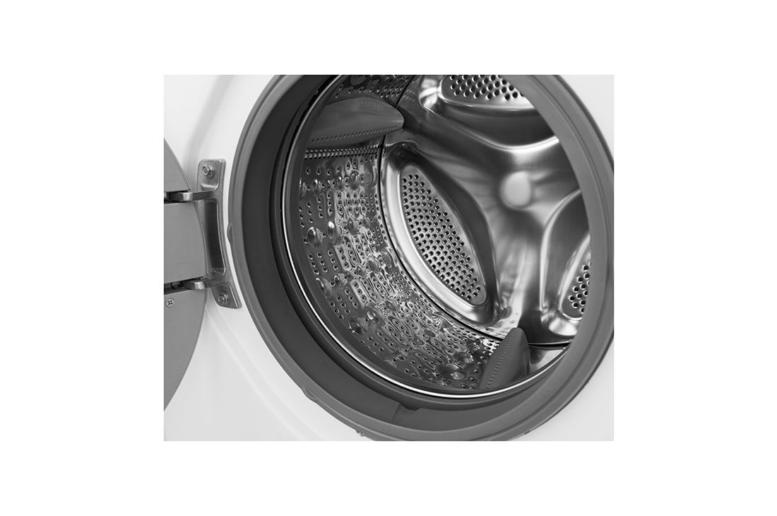 LG  غسالة تحميل أمامي 8كجم، محرك الدفع المباشر 6 حركات, تقنية العمل بالبخار, FH4G6TDY2, thumbnail 3