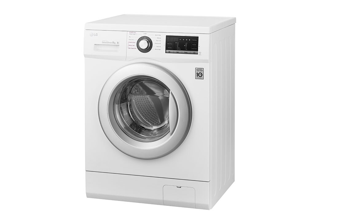 LG  غسالة تحميل أمامي 8كجم، محرك الدفع المباشر 6 حركات, تقنية العمل بالبخار, FH4G6TDY2, thumbnail 12