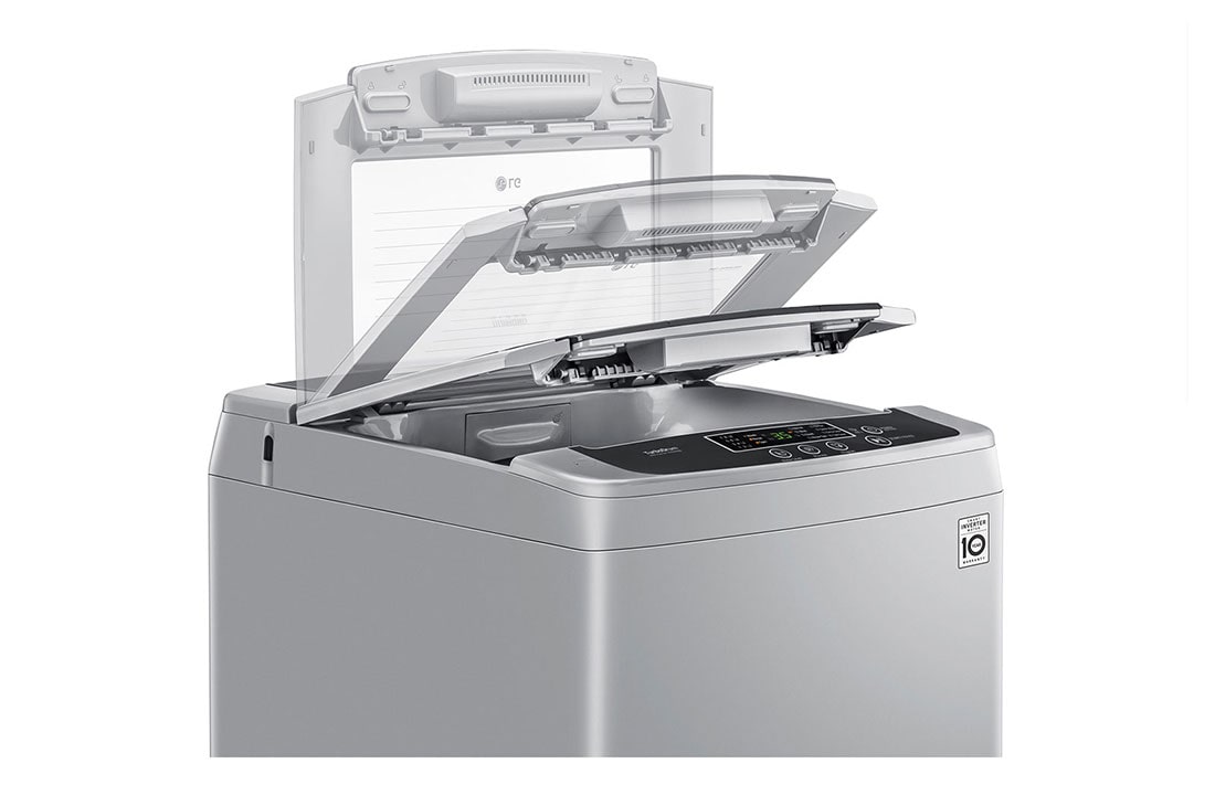 LG غسالة تحميل علوي 7.5 كغم عاكس ذكي، TurboDrum إل جي, LG غسالات T9585NDKVH 5, T9585NDKVH, thumbnail 5