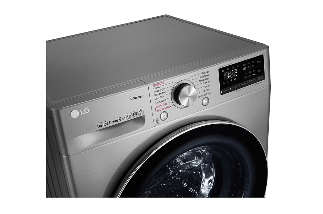 LG غسالة إل جي Vivace حجم 9 كجم تقنية البخار, F4V5VYP2T, thumbnail 4