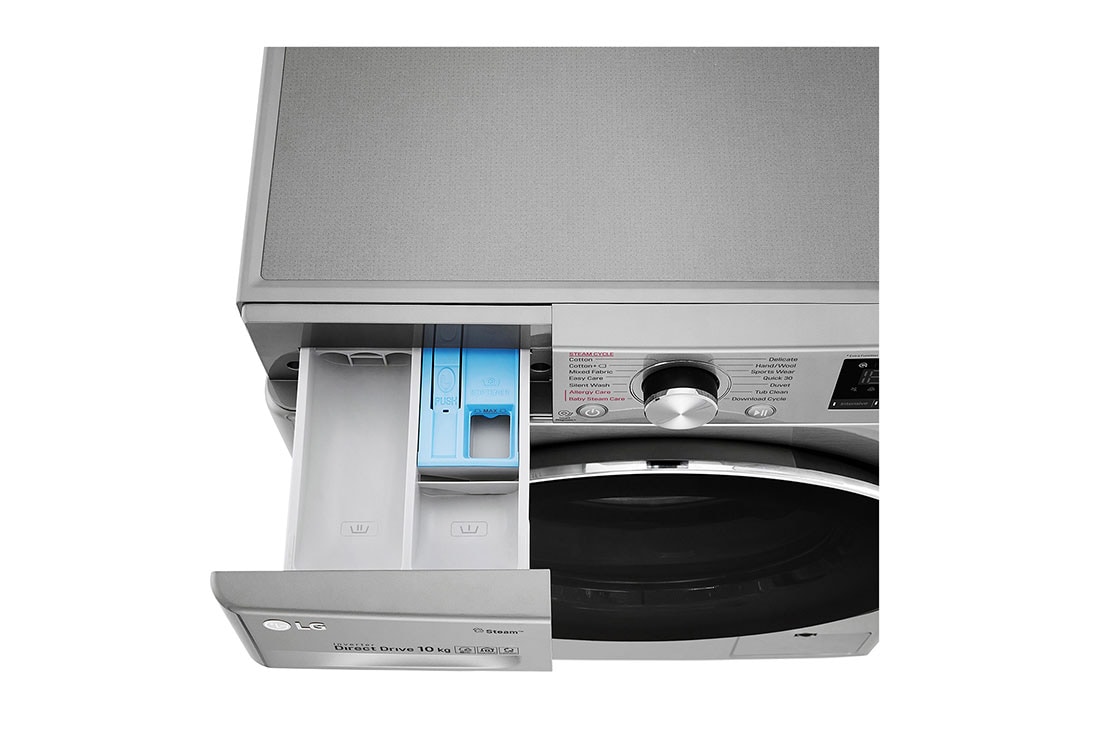 LG غسالة حجم 10 كجم سعة أكبر، تقنية AI DD، تقنية البخار, F4V5RYP2T, thumbnail 8