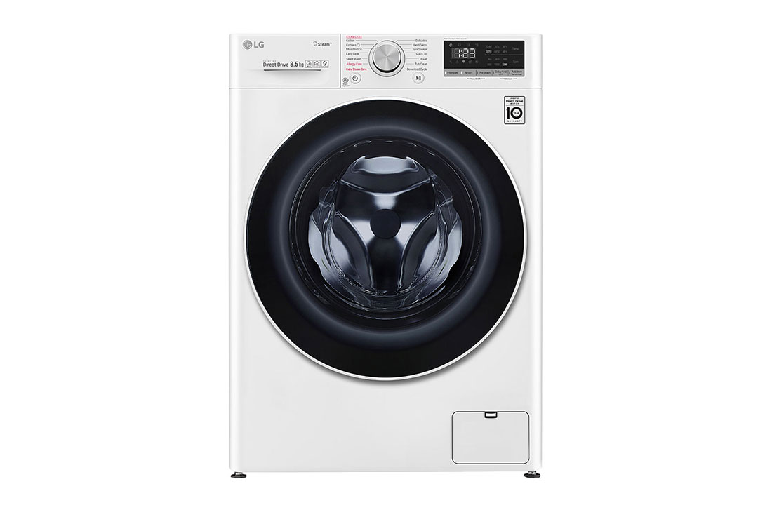 LG غسالة سعة 8.5 كجم، محرك الدفع المباشر، سعة أكبر, F2V5GYP0W