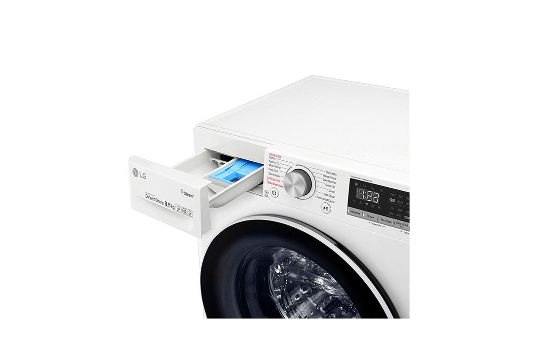 LG غسالة سعة 8.5 كجم، محرك الدفع المباشر، سعة أكبر, F2V5GYP0W, thumbnail 5