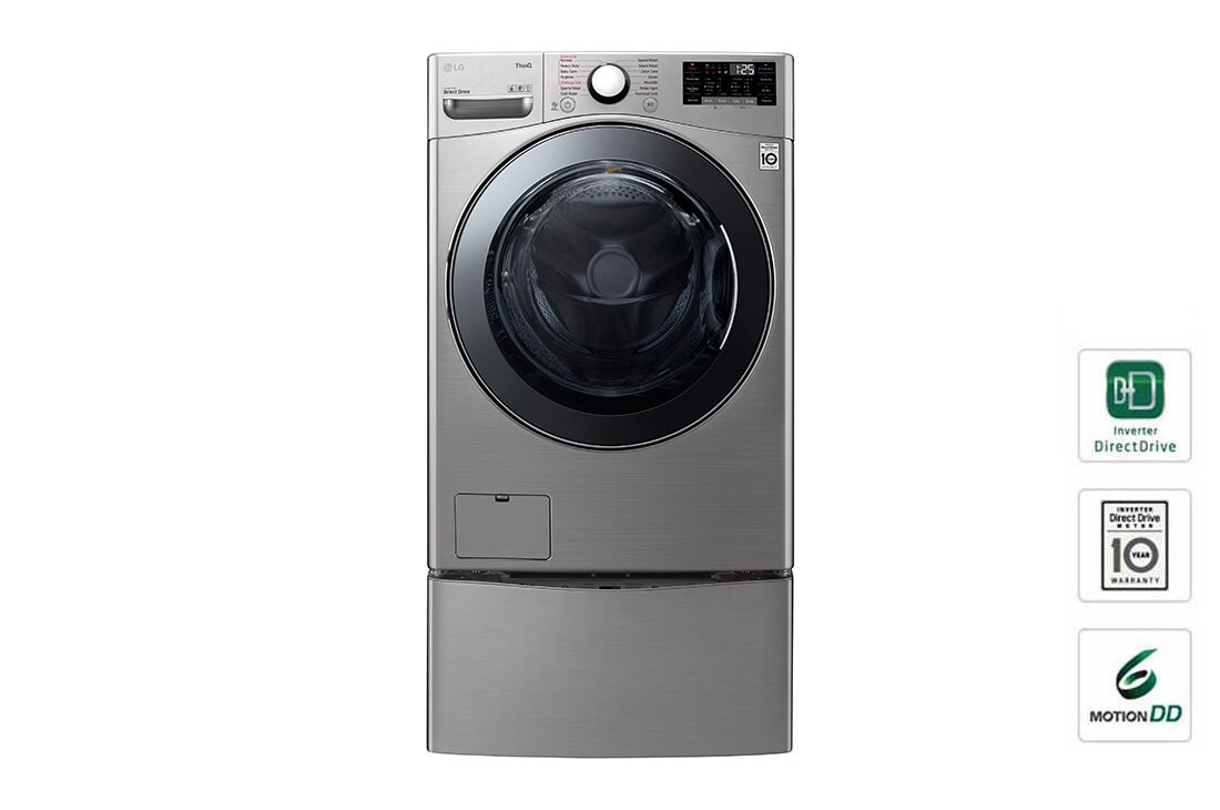 LG غسالة ومجففة إل جي TWINWash، حجم 21.5 / 10 كجم, F18L2CRV2T2_F8K5XNK4