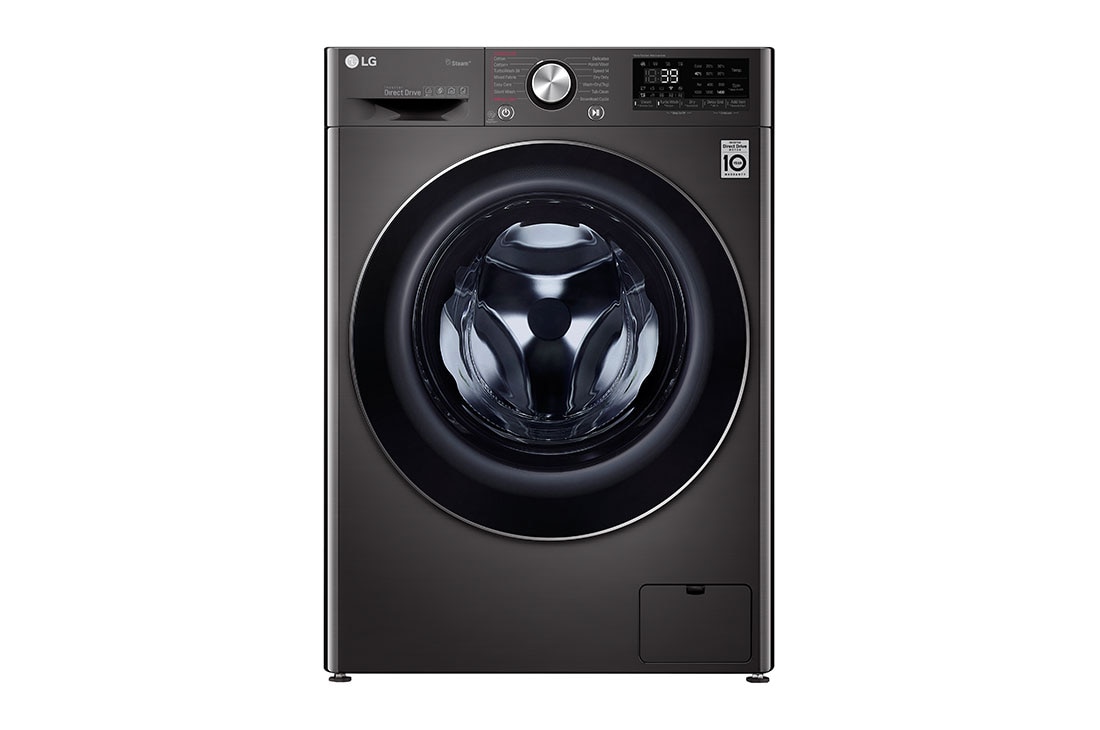 LG غسالة ومجففة إل جي Vivace سعة 10/7 كجم، سعة أكبر, غسالة ومجففة 10/7 كجم، سعة أكبر، تقنية AI DD، تقنية البخار، تقنية ThinQ, F4V9RCP2E