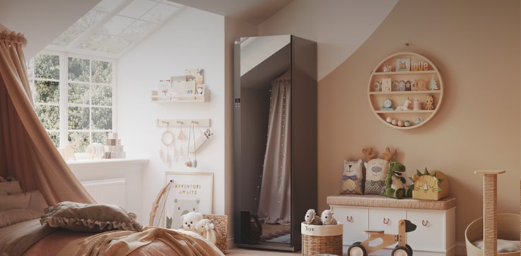 جهاز LG Styler في غرفة نوم الأطفال