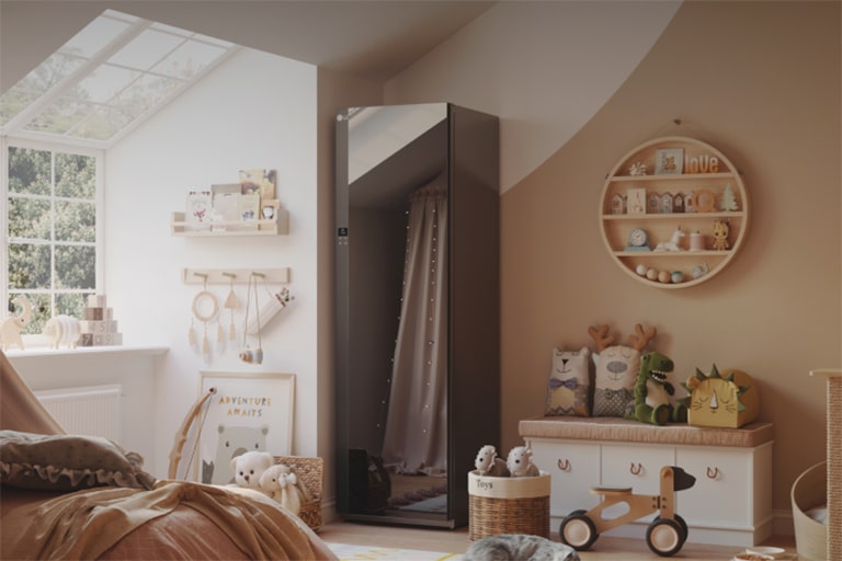 جهاز LG Styler في غرفة نوم الأطفال