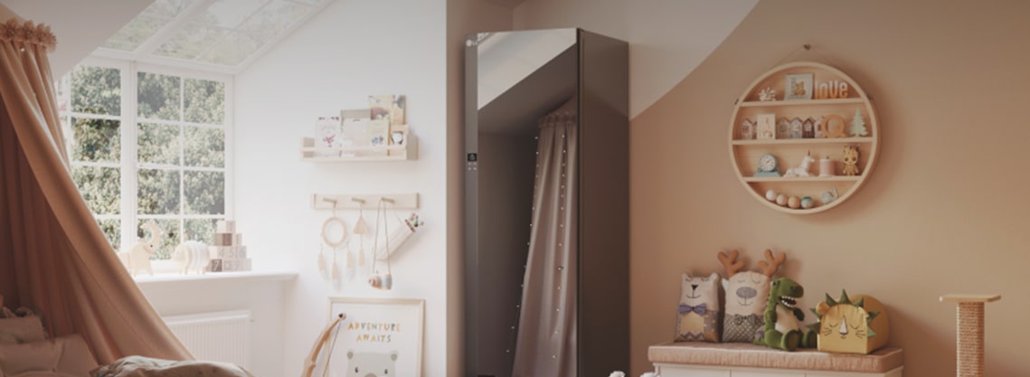 جهاز LG Styler في غرفة نوم الأطفال