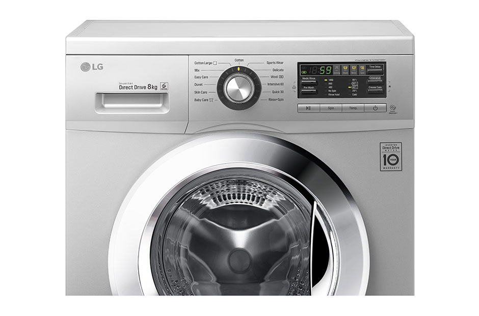 LG غسالة التحميل الامامي 8 كغ*, F1496TDT23, thumbnail 2