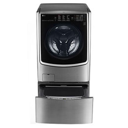 إل جي ™TWINWash ، غسالة ومجففة، 22.5/12 كجم، محرك الدفع المباشر 6 حركات، تقنية ™TrueSteam، تقنية ThinQ2