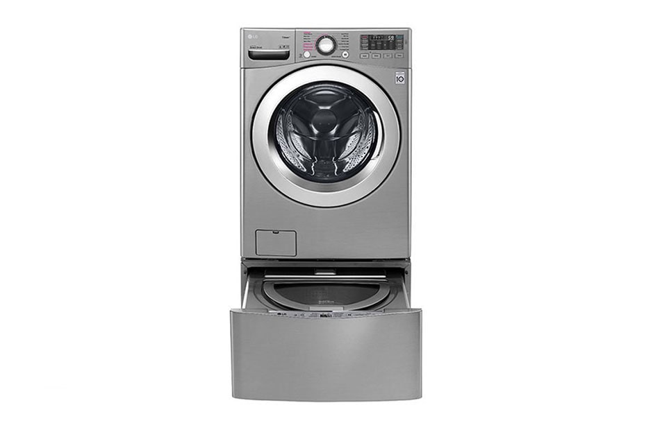 LG إل جي ™TWINWash ، غسالة ومجففة 21.5/10 كجم، محرك الدفع المباشر 6 حركات، تقنية ™TrueSteam، تقنية ThinQ, F0K2CHK2T2_FF70E1UDNK12