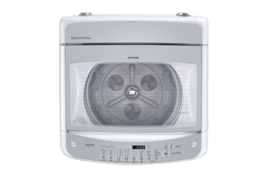 LG غسالة تحميل علوية، 12 كجم، تحكم ذكي في العاكس، حركة ذكية، تقنية ™TurboDrum™، Smart Diagnosis, T1266NEFT, thumbnail 3